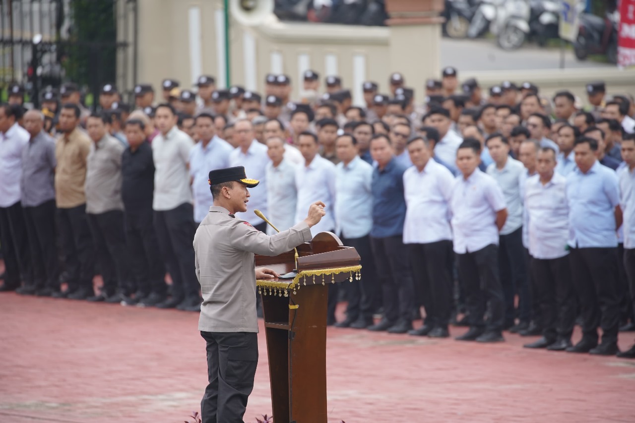 Pimpin Apel Pagi, Wakapolda Kaltim Berikan Arahan Penting Terkait Tantangan Kamtibmas