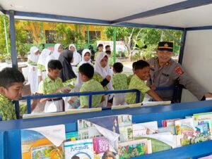 Kegiatan Bentor Cerdas Polsek Muara Badak di SDN 003 Muara Badak