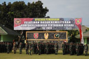 Pangdam VI/Mulawarman Resmi Buka Latihan Dasar Militer Komponen Cadangan Wilayah Kodam VI/Mlw