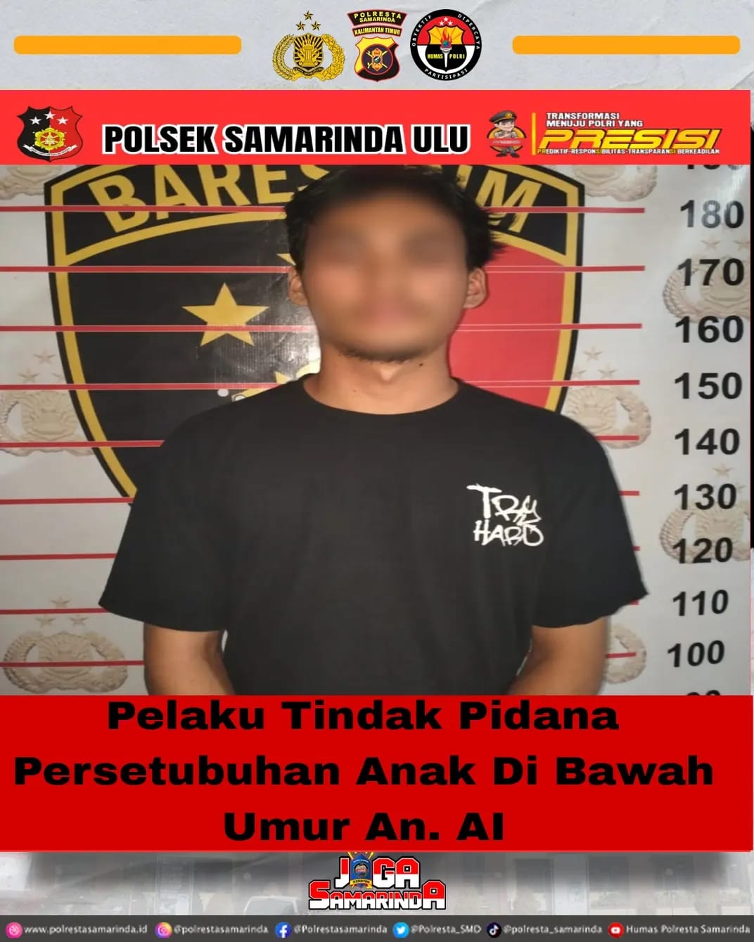 Polsek Samarinda Ulu Mengungkap Kasus Persetubuhan Anak Di Bawah Umur