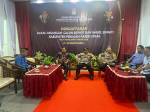 Hari Pertama Pendaftaran Calon Bupati dan Wakil Bupati PPU: Kapolres Pantau Langsung Pengamanan