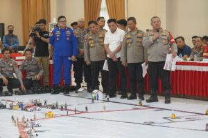 Polda Kaltim Gelar Latihan Tactical Floor Game (TFG) untuk Pengamanan HUT RI ke-79 di IKN