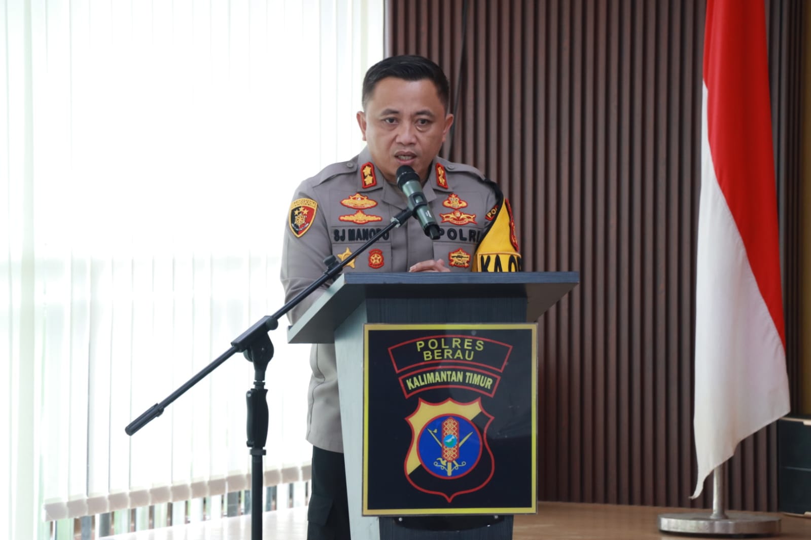 Polres Berau Gelar TFG Operasi Mantap Praja 2024