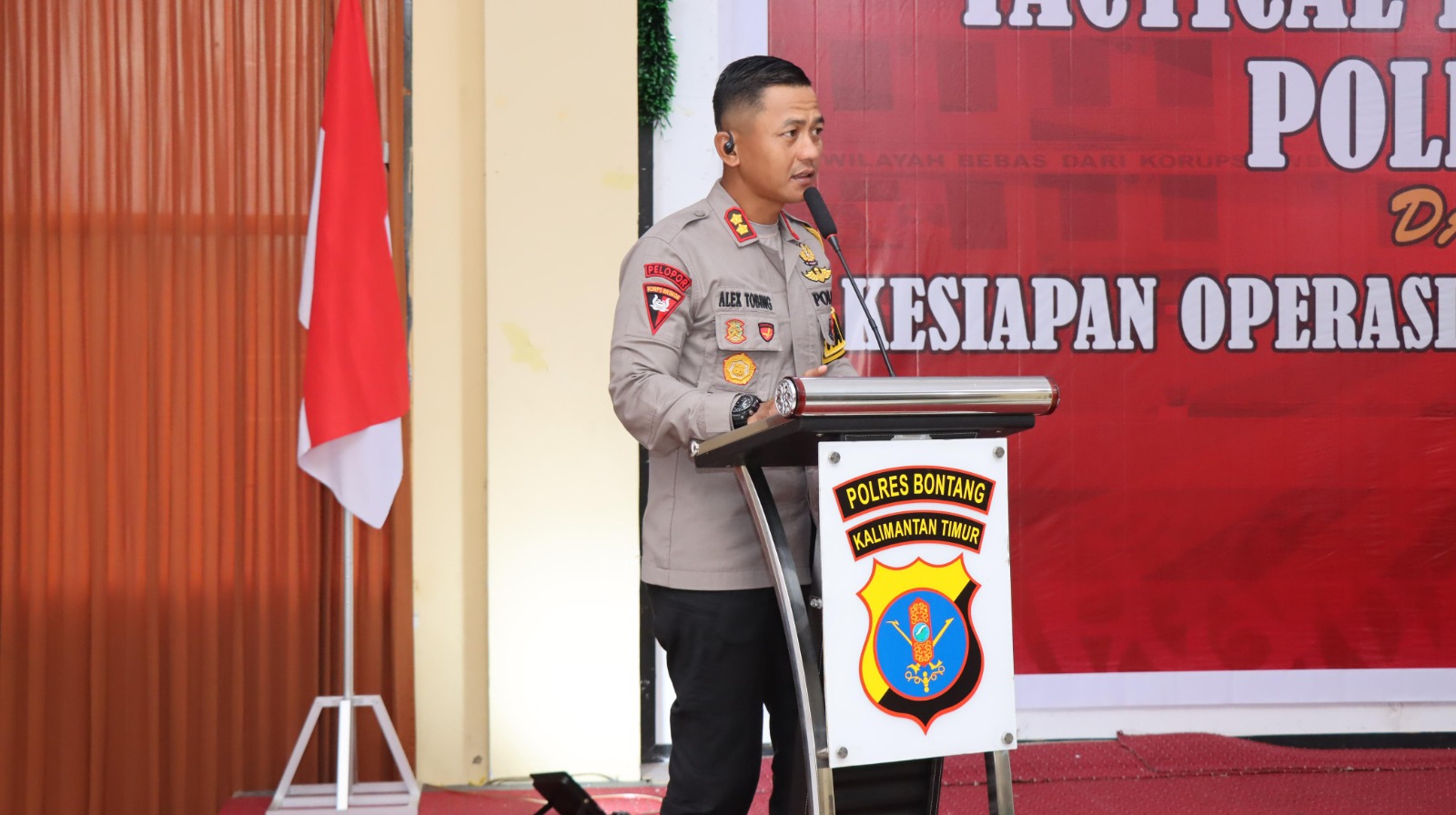 Polres Bontang Gelar Tactical Floor Game (TFG) untuk Persiapan Operasi Mantap Praja Mahakam 2024