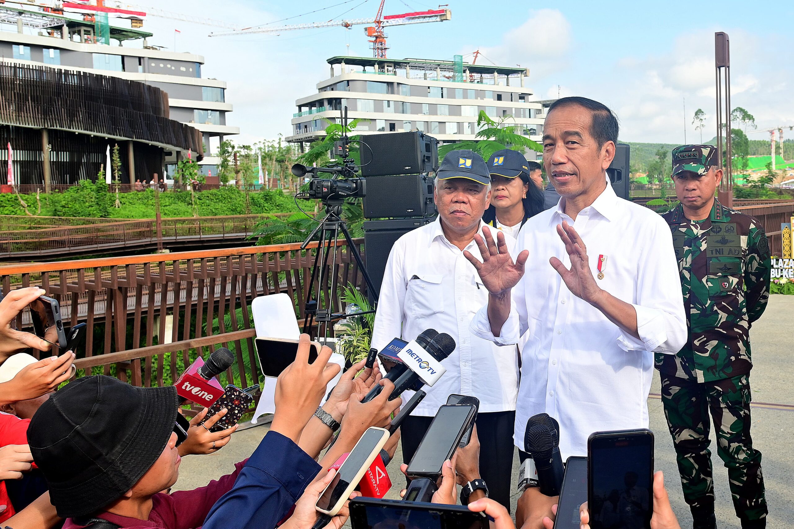 Presiden Jokowi Resmikan Plaza Seremoni Sumbu Kebangsaan di Ibu Kota Nusantara