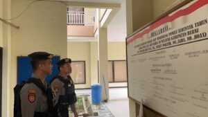 Sat Samapta Polres Berau Gelar Patroli Pengamanan di Kantor KPU Tanjung Redeb