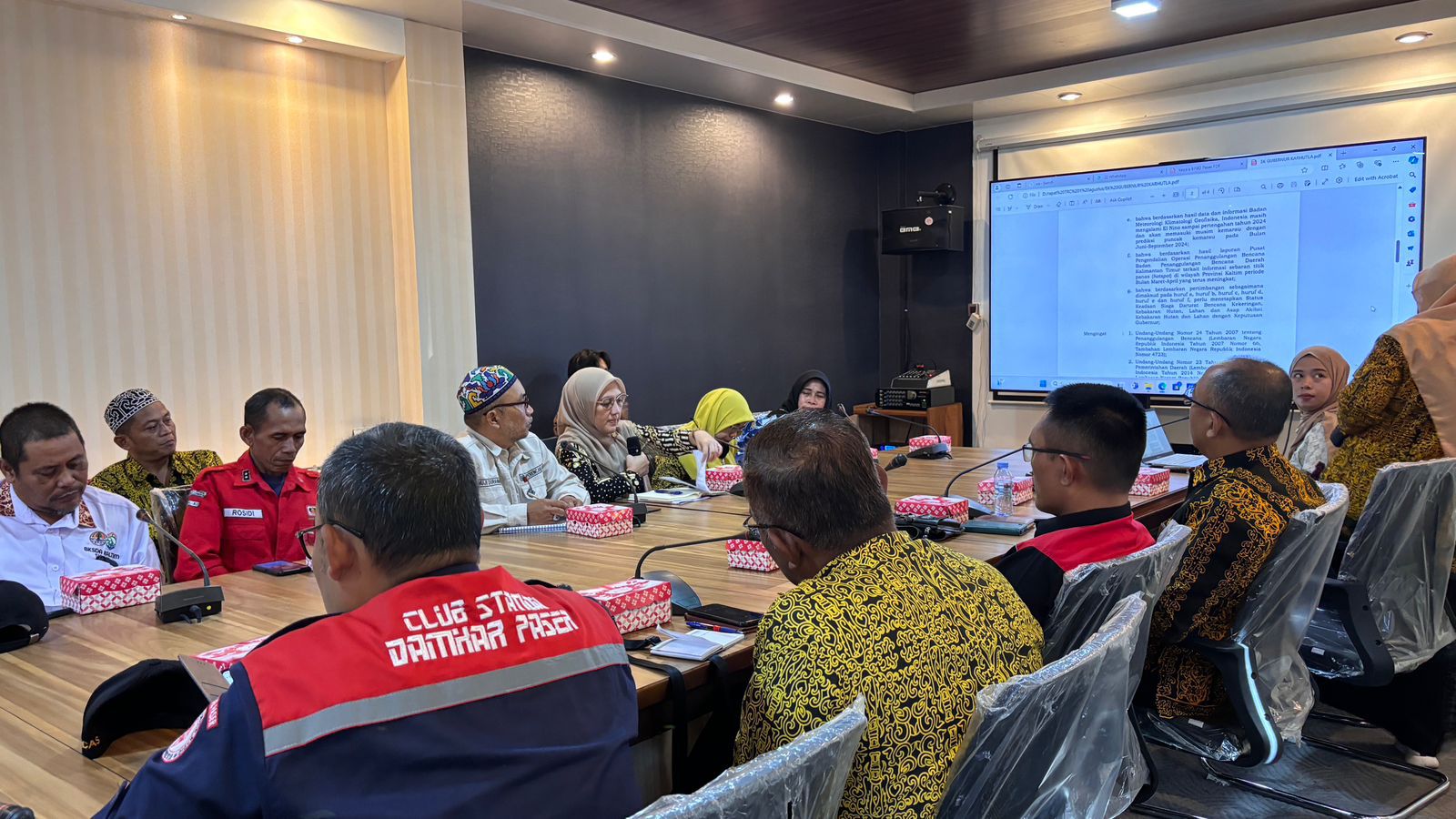 Kasat Samapta Hadiri Rapat Koordinasi Tim Reaksi Cepat Karhutla di Kabupaten Paser