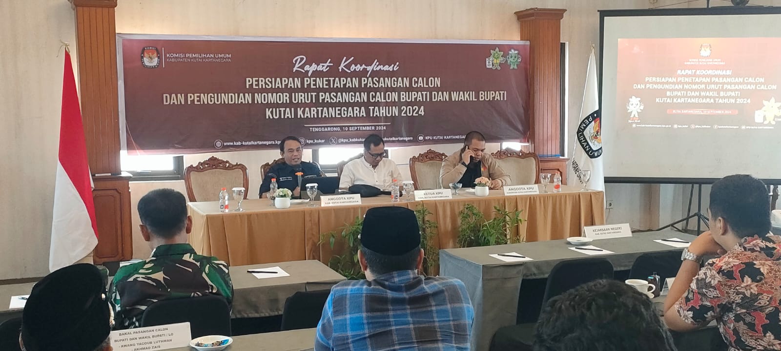 Ikuti Rakor Penetapan dan Pengundian Nomor Urut