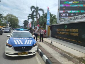 Jaga Keamanan Kantor Gubernur Kaltim