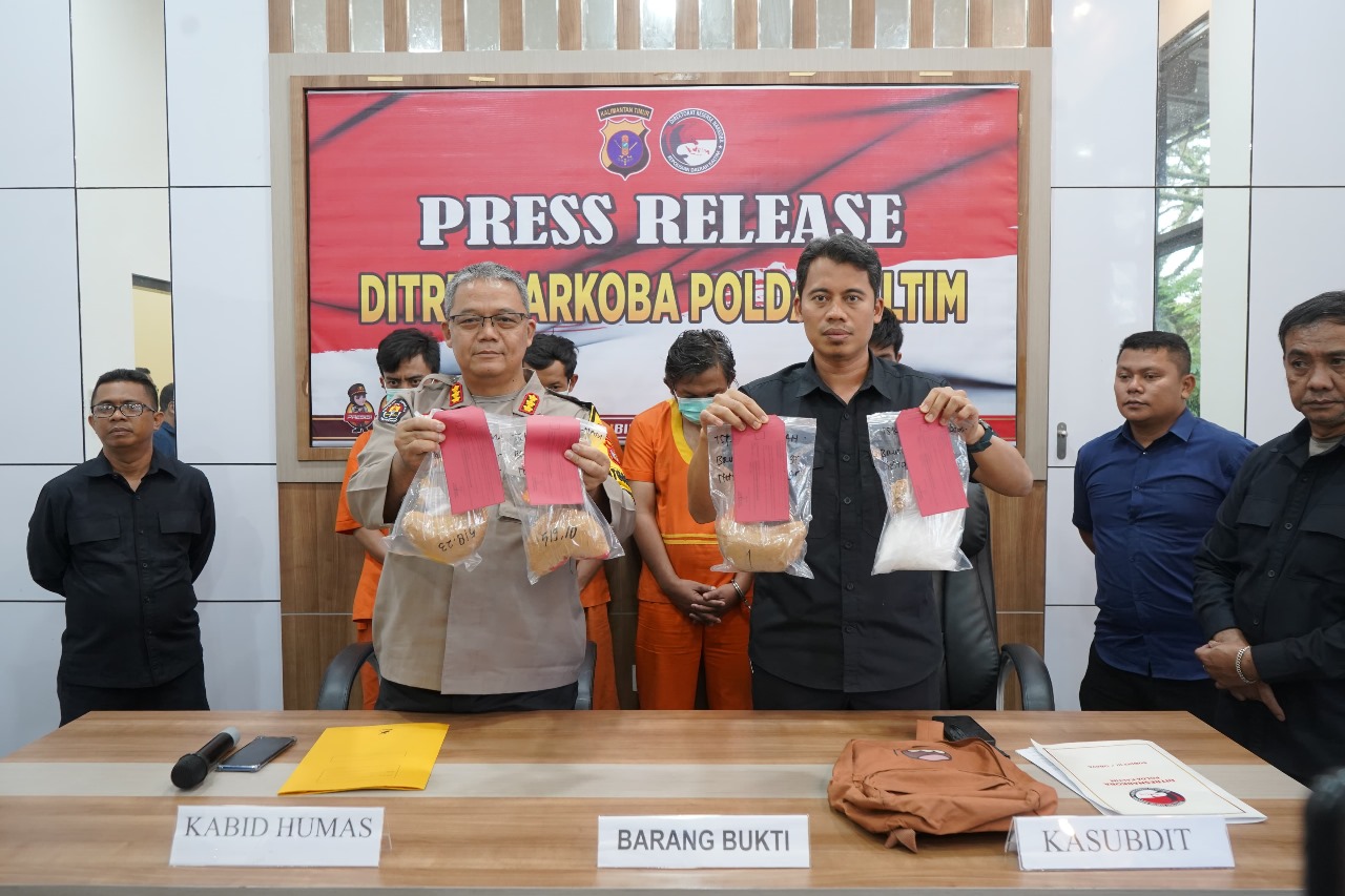 Polda Kaltim Gelar Press Release