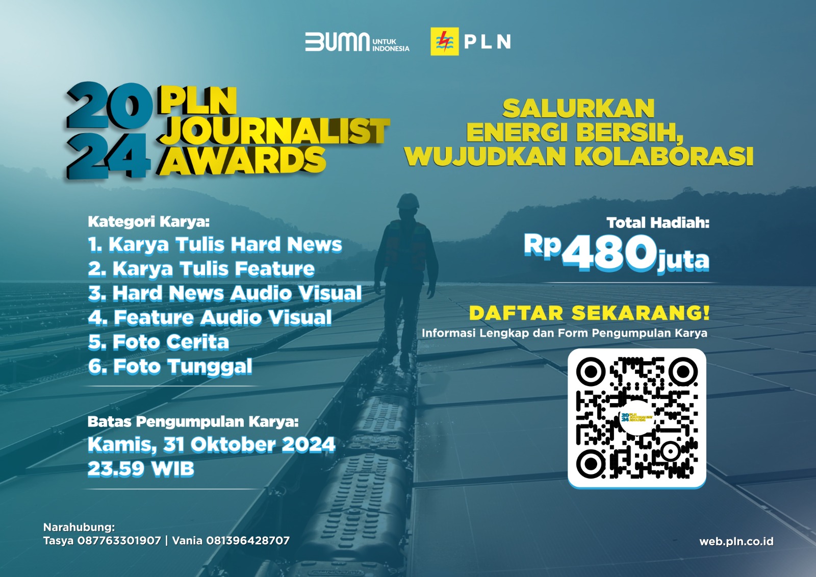 Pendaftaran PLN Journalist Award 2024